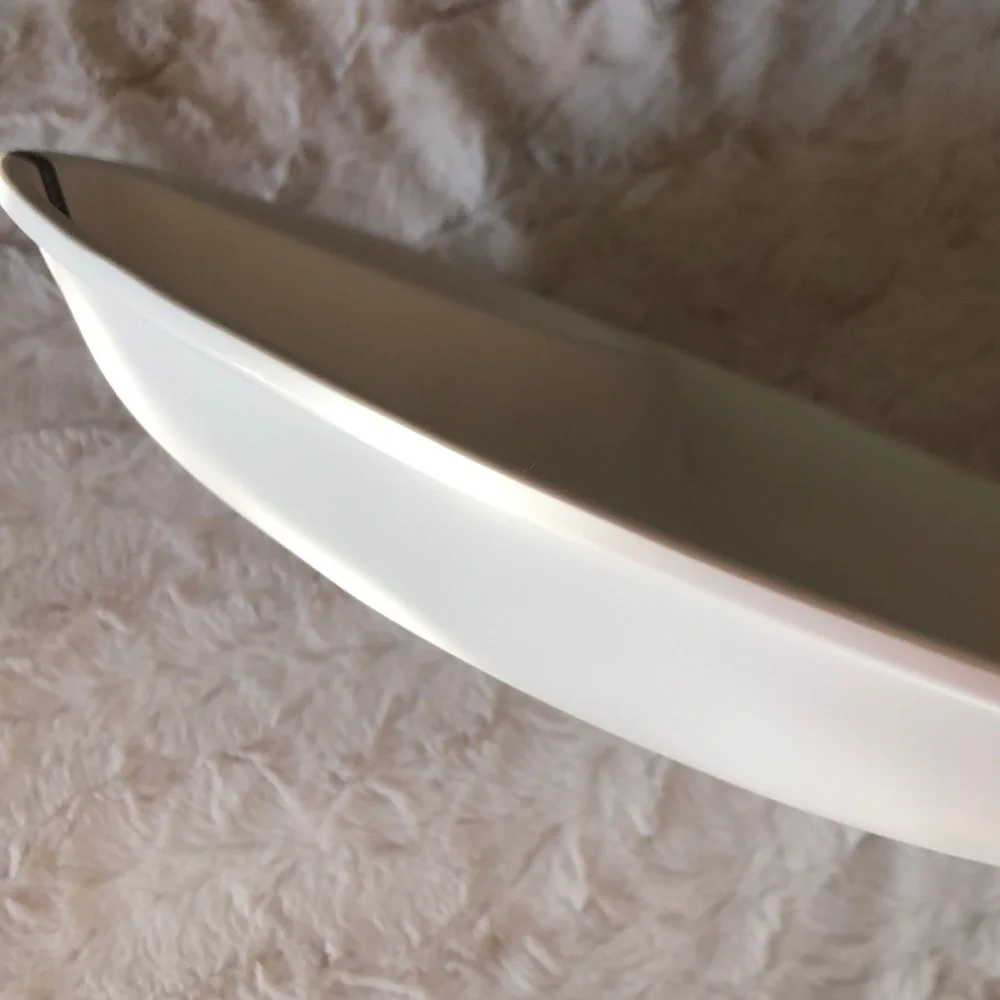 Rae Dunn White CHIPS & DIP Melamine Divided Serving Platter